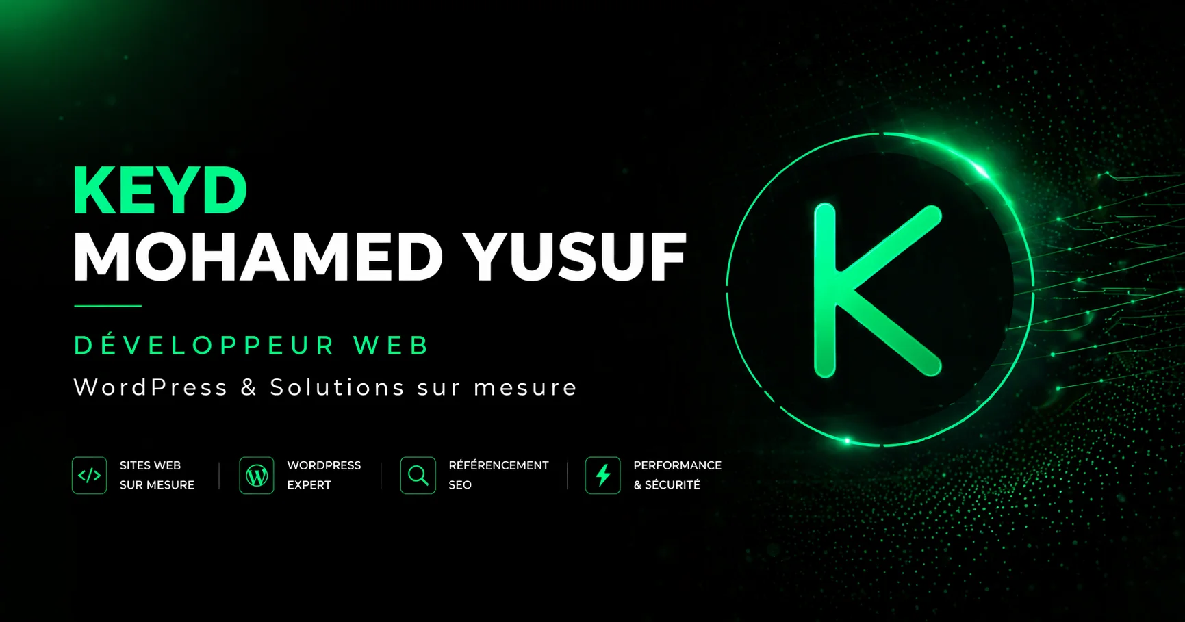 Carte visuelle premium de Keyd Mohamed Yusuf